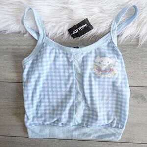 Hot Topic Cinnamoroll Gingham Girls Knit Cami